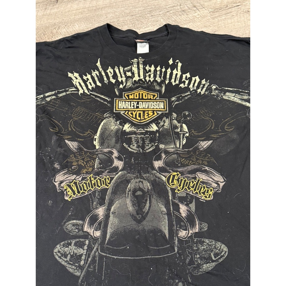 Harley Davidson Motorcycles Graphic T Shirt Men's 4XL‎ Black Texas Bedford